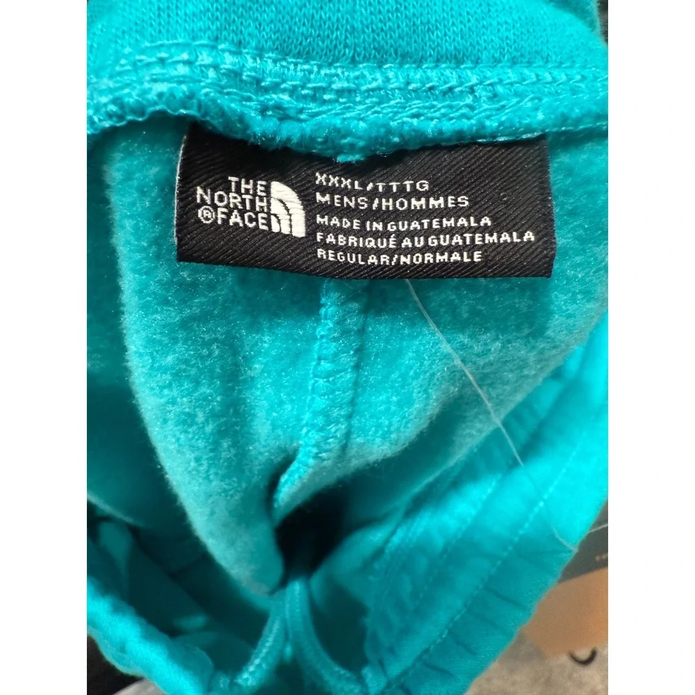 The North Face Sweatpants Mens 3XL Cyan Blue Half Dome‎ Warm Soft Elastic Waist